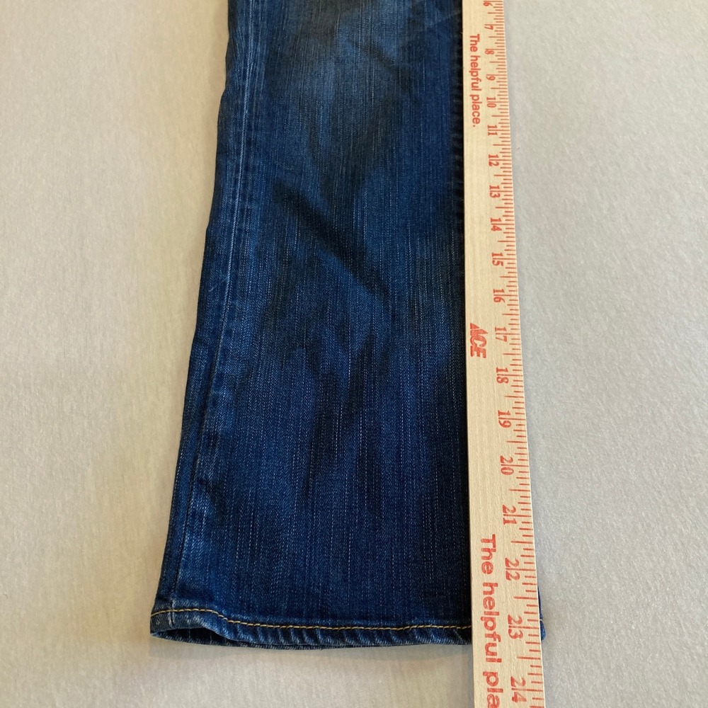 American Eagle Artist Crop Jeans Womens 6 Dark Wash Super Stretch 23 Inseam - Picture 9 of 15